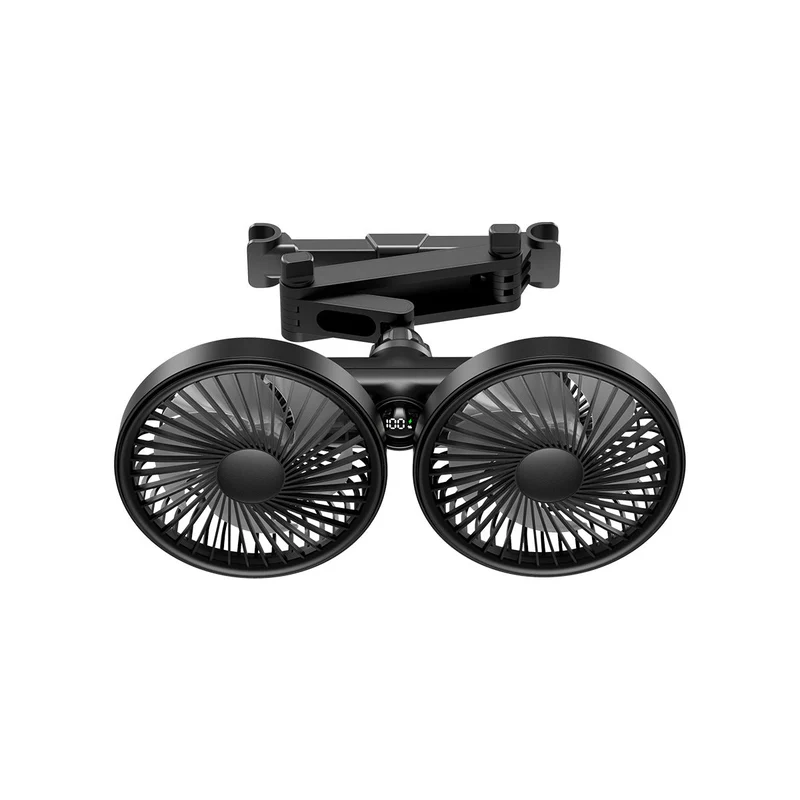 Unisex Dual-Head Rotating Clip-On Fan Luvikno