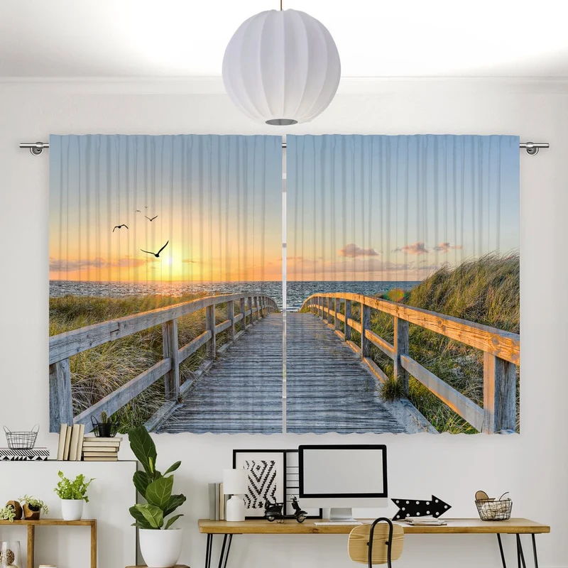 Vorhang Motiv "Usedom Ostsee Steg"