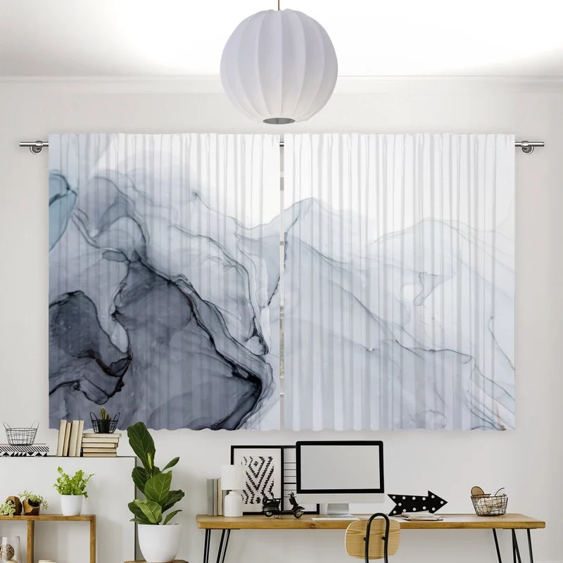 Vorhang Motiv "Fluid Öl Malerei"