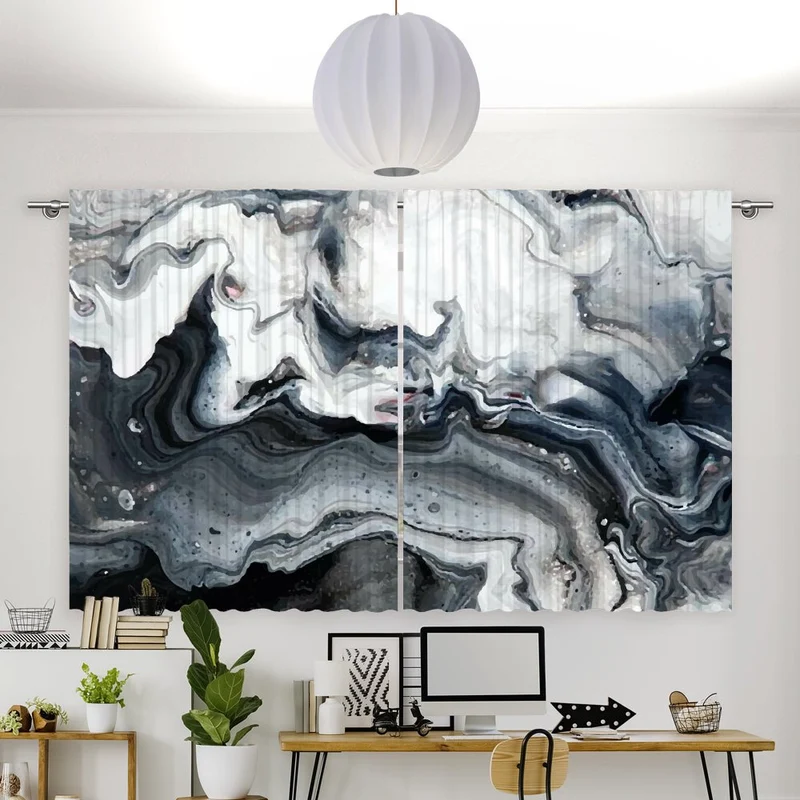 Vorhang Motiv "Fluid verschwommen"