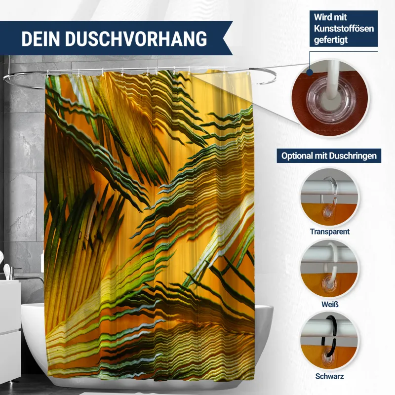 Foto-Duschvorhang mit eigenem Motiv gestalten – Maßanfertigung