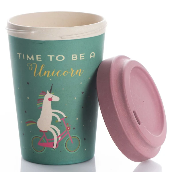 Bamboo Cup Time for Unicorns - coffee to go Becher 400ml