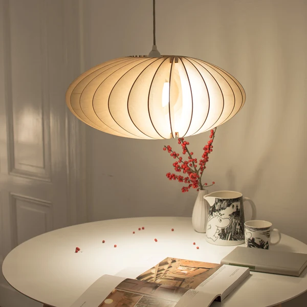 IUMI Holzlampe NEFI natur - Pendelleuchte aus Holz made in Berlin