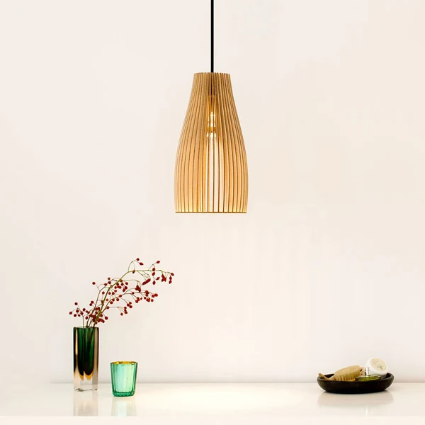 IUMI Pendelleuchte ENA natur - Hängelampe aus Holz made in Berlin