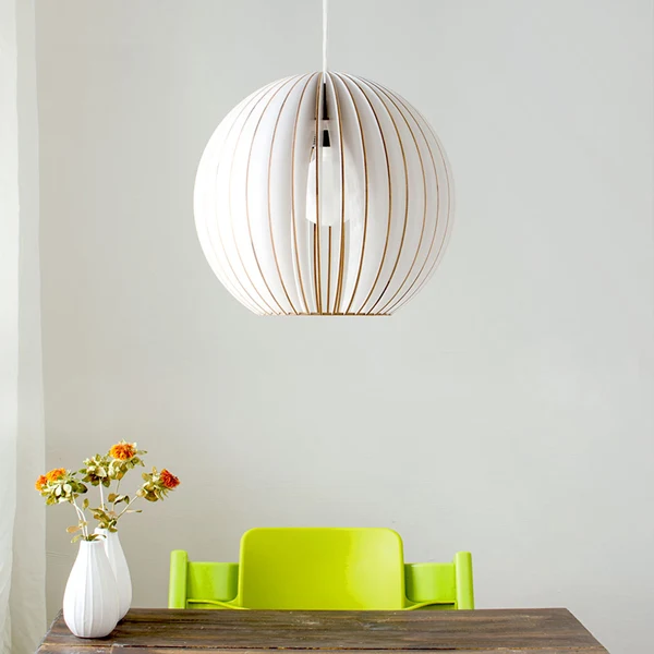 IUMI Hängelampe AION weiß - Lampe aus Holz made in Berlin