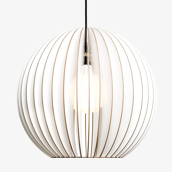 IUMI Hängelampe AION weiß - Lampe aus Holz made in Berlin