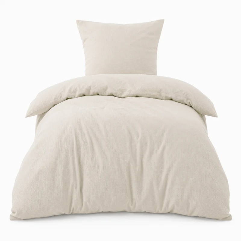 Bettwäsche Musselin "pure hug", 100% Baumwolle, 135x200+80x80/155x220+80x80, versch. Farben