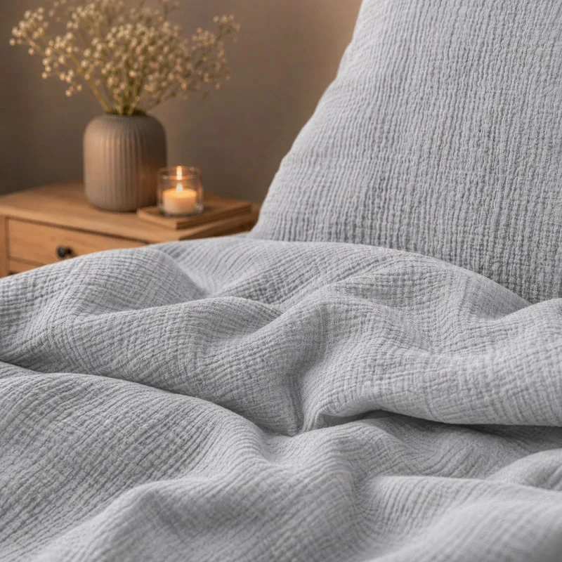 Bettwäsche Musselin "pure hug", 100% Baumwolle, 135x200+80x80/155x220+80x80, versch. Farben