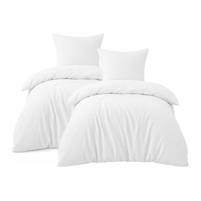 Bettwäsche Musselin "pure hug", 100% Baumwolle, 135x200+80x80/155x220+80x80, versch. Farben