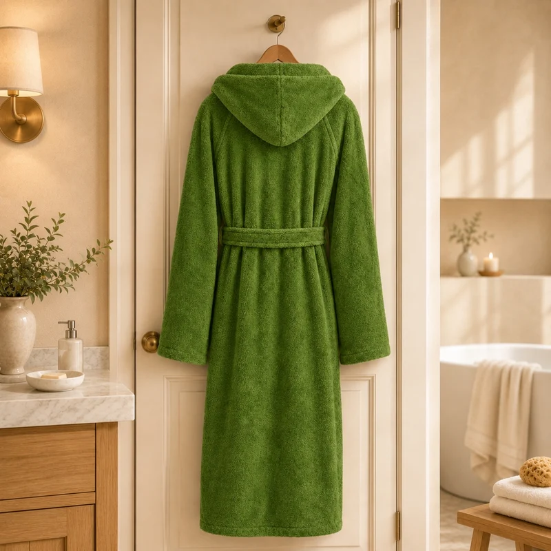 Floringo Bademantel mit Kapuze Mod. 602 Frottee Premium-Soft-Qualität Unisex