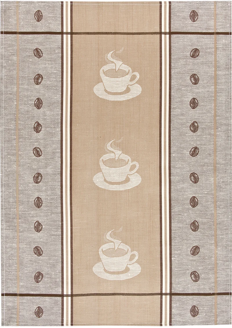 Kracht Halbleinen Geschirrtuch 50x70 Espresso 2-237-12 braun Küchentuch