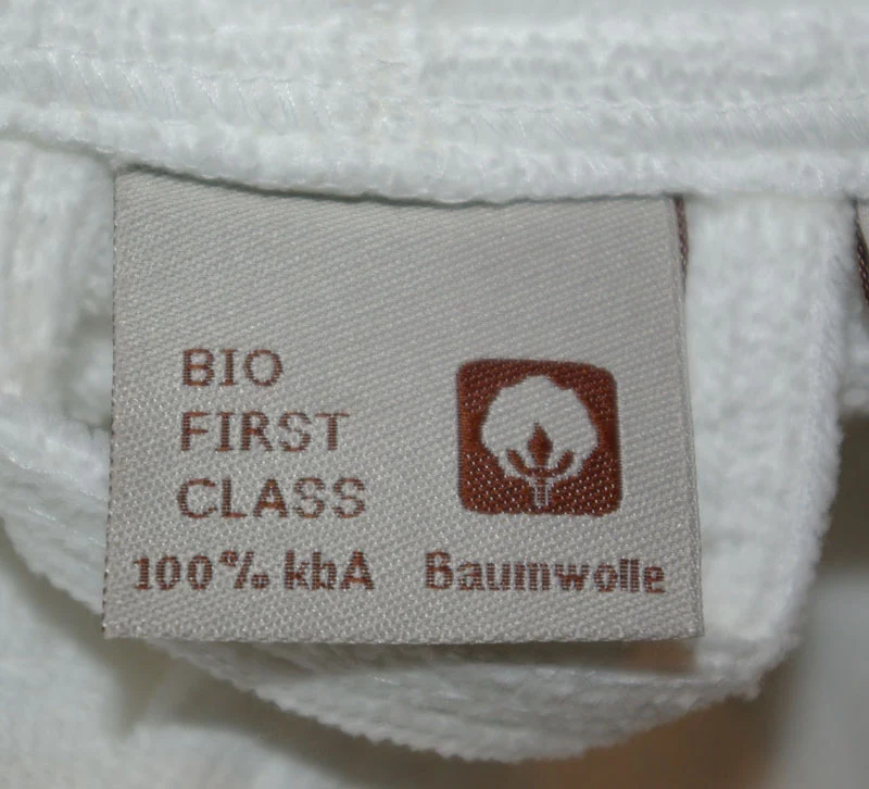 Floringo Kinderbademantel Velours mit Kapuze Gr. 140 weiß 100% Bio-Baumwolle