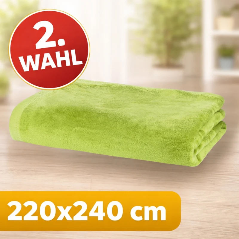 Moon Uni Kuscheldecke Baumwollmix 2. Wahl - versch. Größen und Farben