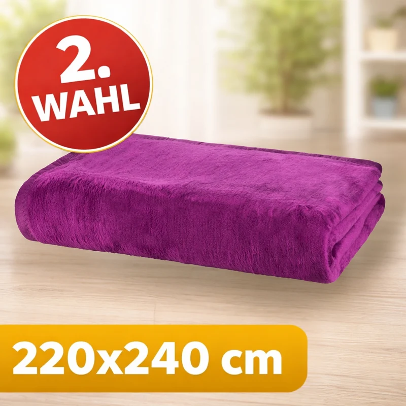 Moon Uni Kuscheldecke Baumwollmix 2. Wahl - versch. Größen und Farben