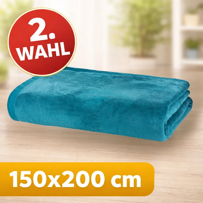 Moon Uni Kuscheldecke Baumwollmix 2. Wahl - versch. Größen und Farben