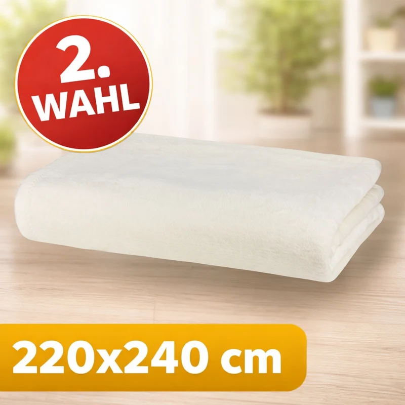 Moon Uni Kuscheldecke Baumwollmix 2. Wahl - versch. Größen und Farben