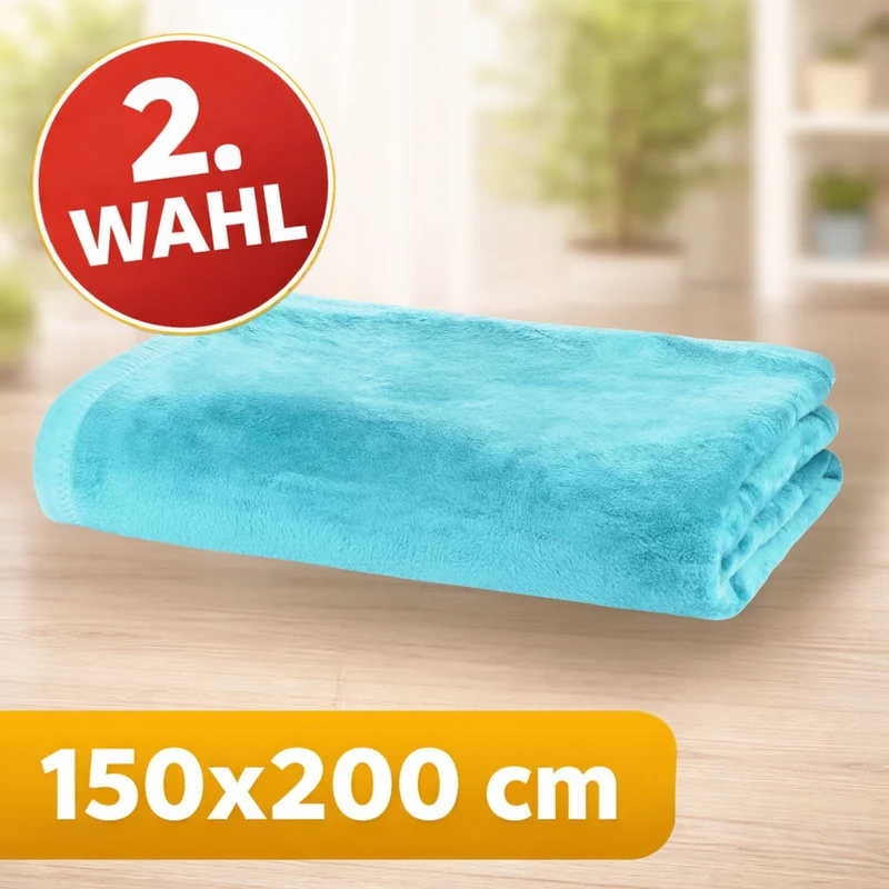 Moon Uni Kuscheldecke Baumwollmix 2. Wahl - versch. Größen und Farben