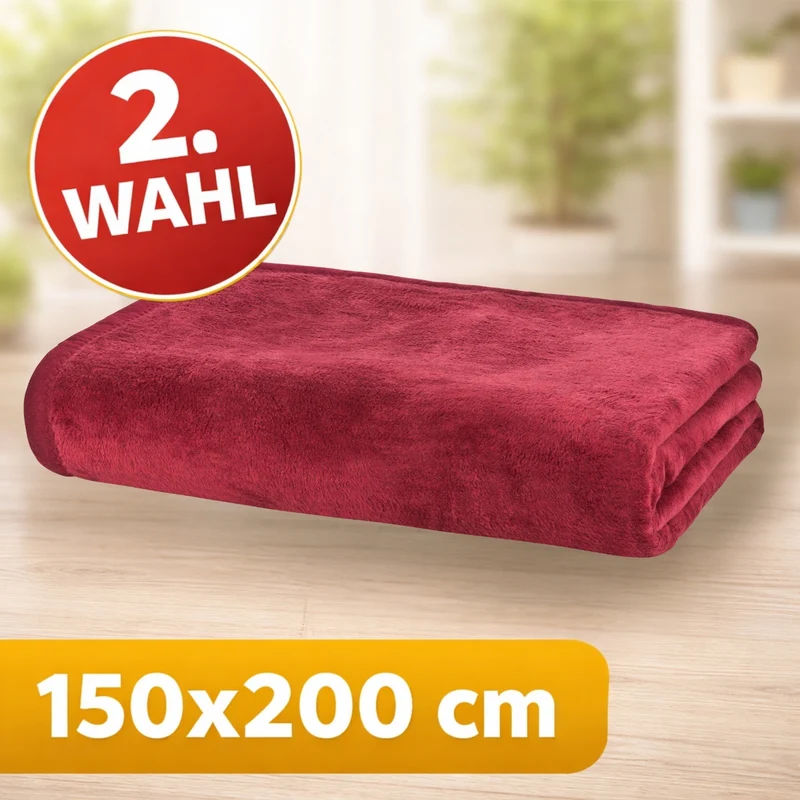 Moon Uni Kuscheldecke Baumwollmix 2. Wahl - versch. Größen und Farben