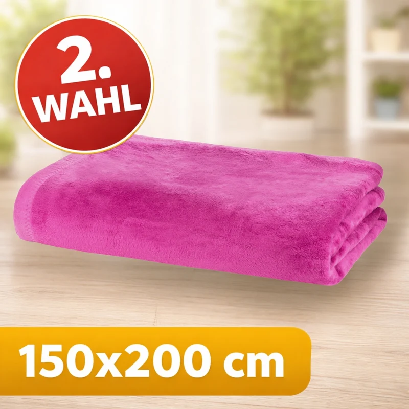Moon Uni Kuscheldecke Baumwollmix 2. Wahl - versch. Größen und Farben
