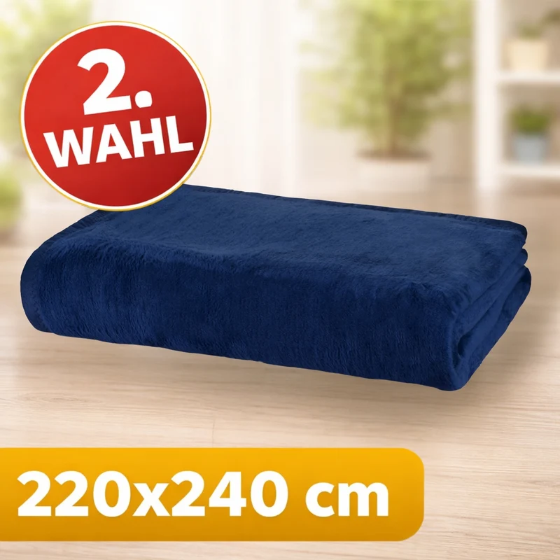 Moon Uni Kuscheldecke Baumwollmix 2. Wahl - versch. Größen und Farben