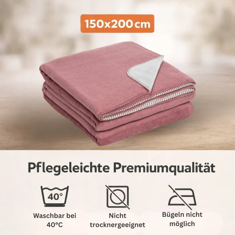 Moon Doubleface Kuscheldecke Baumwollmix 2.Wahl - 150x200 cm, 220x240 cm
