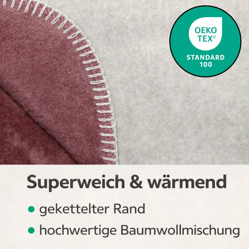Moon Doubleface Kuscheldecke Baumwollmix 2.Wahl - 150x200 cm, 220x240 cm