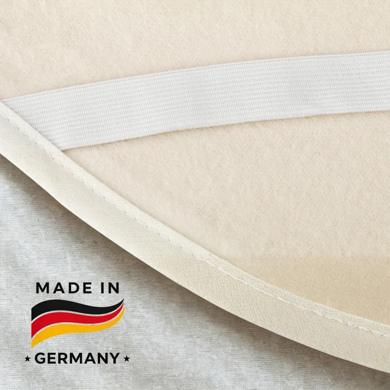 Molton Matratzenauflage mit Eckgummis - versch. Größen - Moon-clean - 100% Baumwolle - Made in Germany