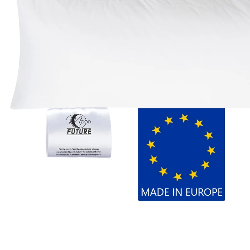 MOON Future Kopfkissen daunenweich UltraSoft 95° waschbar, 40x80/80x80 cm