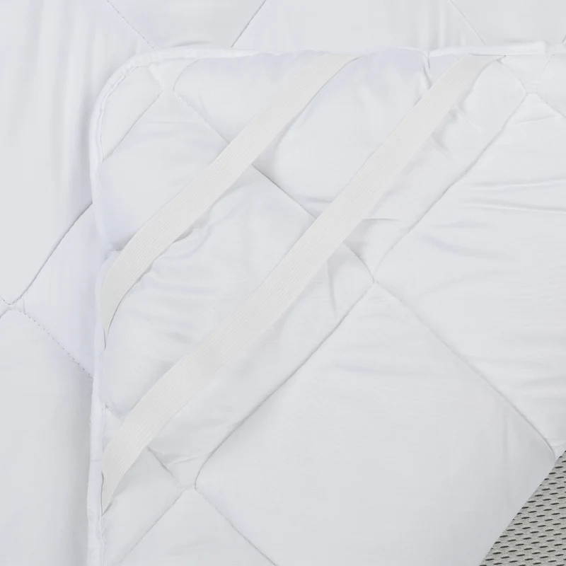 MOON-Professional Unterbett Topper Matratzenschoner 200x200 cm 500g mit 8 Eckgummis 95° waschbar