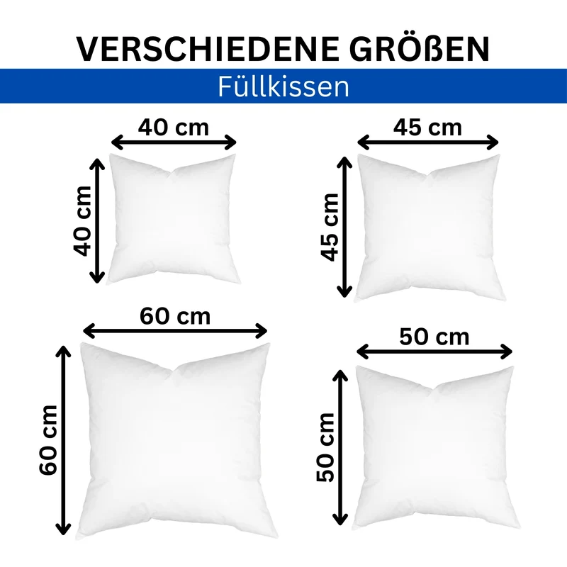 MOON Future Füllkissen UltraSoft daunenweich 95° waschbar, viele Größen