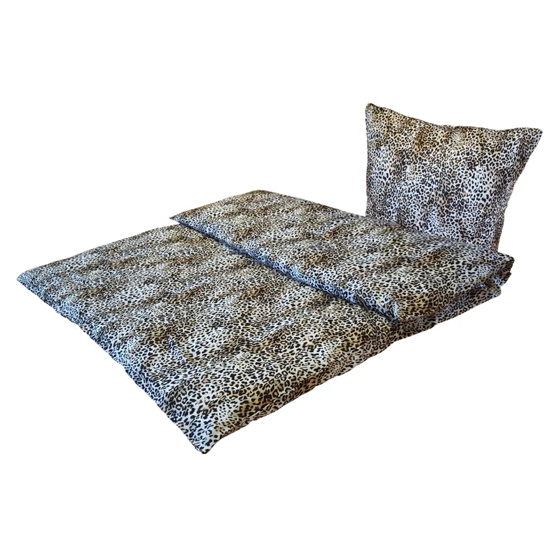 Leo-Nardo Baumwoll-Satin-Bettwäsche mit YKK-RV, beidseitiger Digitaldruck, 100% Baumwolle