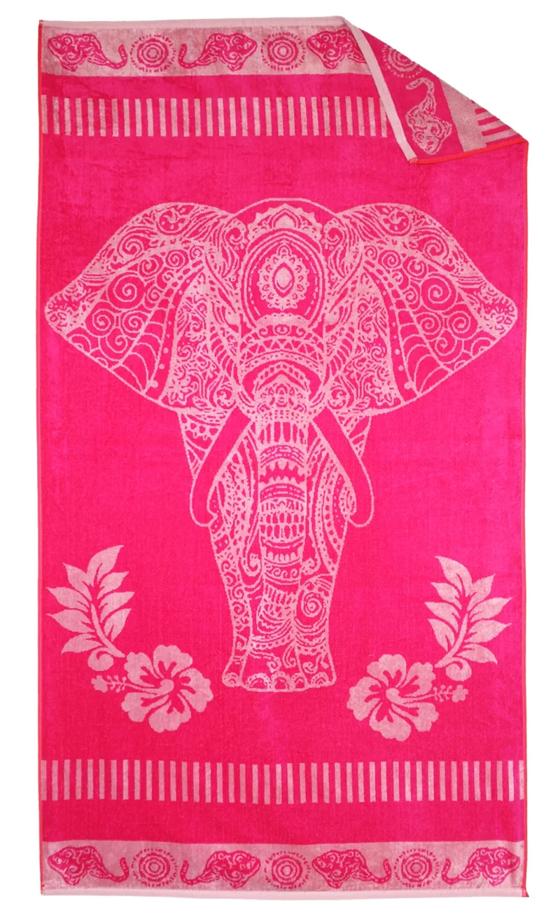 P.K. Collection Velours Strandtuch Strandhandtuch Wildlife 90x165 cm, Strandlaken in verschiedenen Designs