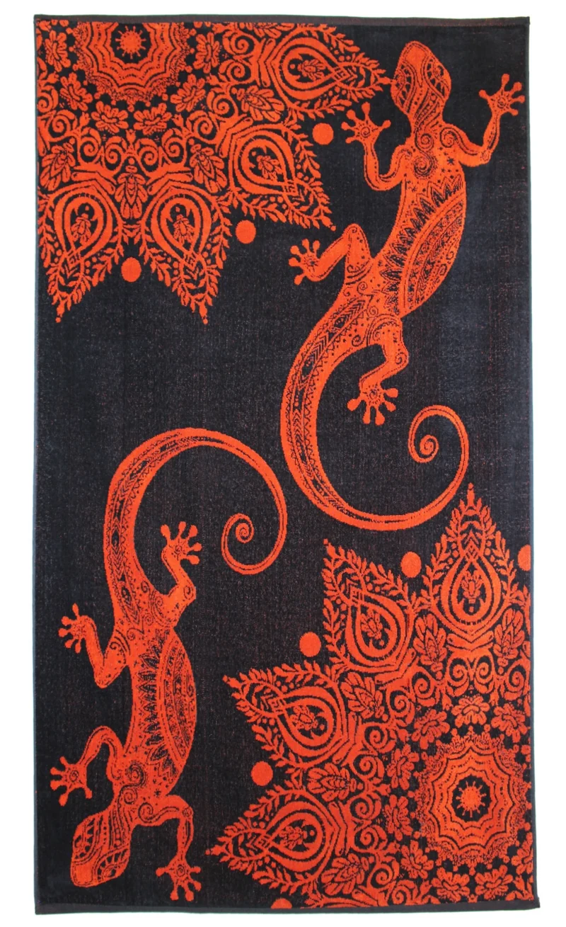 P.K. Collection Velours Strandtuch Strandhandtuch Wildlife 90x165 cm, Strandlaken in verschiedenen Designs