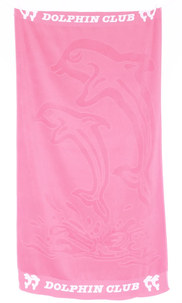 XXL Partner Strandtuch Strandlaken Velours 100% Baumwolle 100x180 Dolphin Club