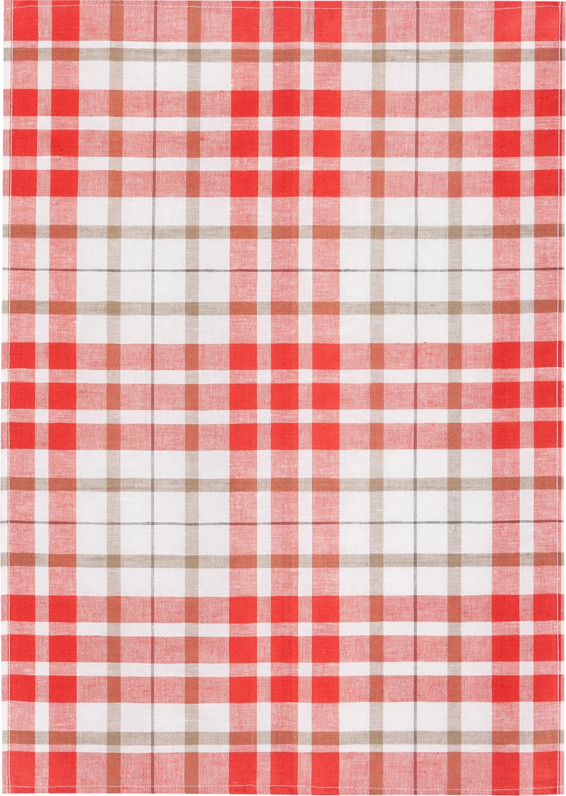 3er Pack Kracht Halbleinen Geschirrtuch 50x70 Blockkaro 2-900
