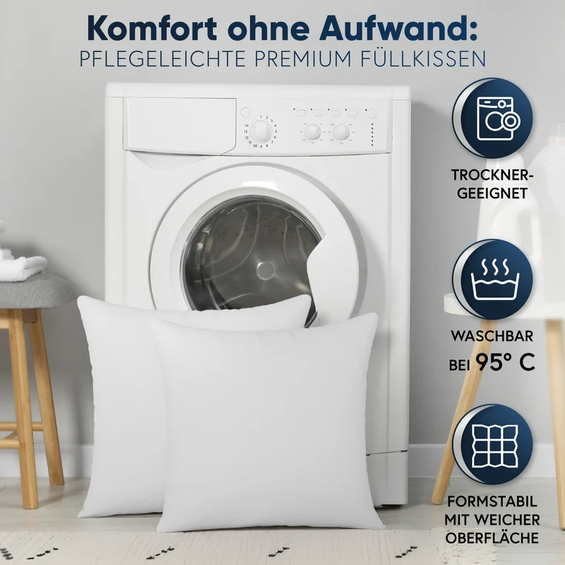 Füllkissen Classic peached touch versch. Größen Polyester Moon 2er Pack