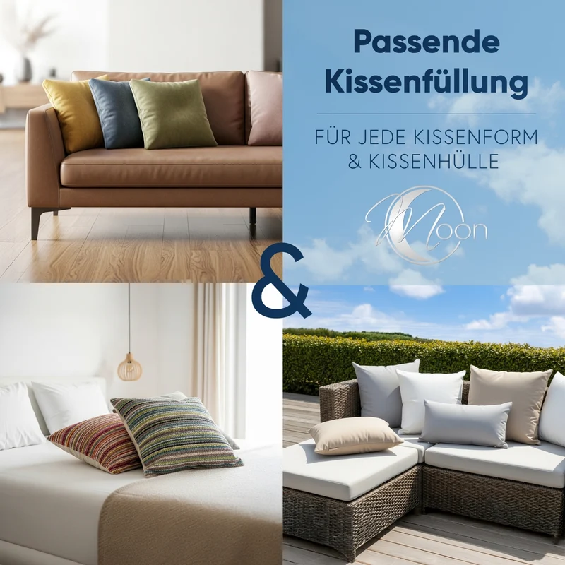 Füllkissen Classic peached touch versch. Größen Polyester Moon 2er Pack