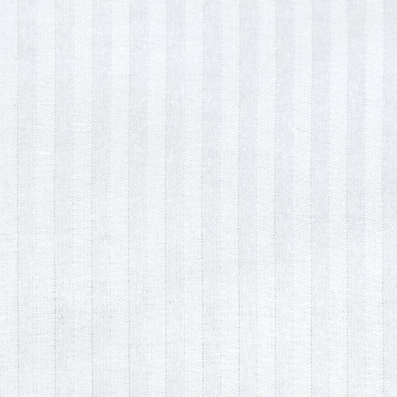 MOON-Classic Hotelbettwäsche Bettwäsche weiß Damast Streifen 4mm Hotelverschluss 95°-1St 135x200 / 1St 80x80