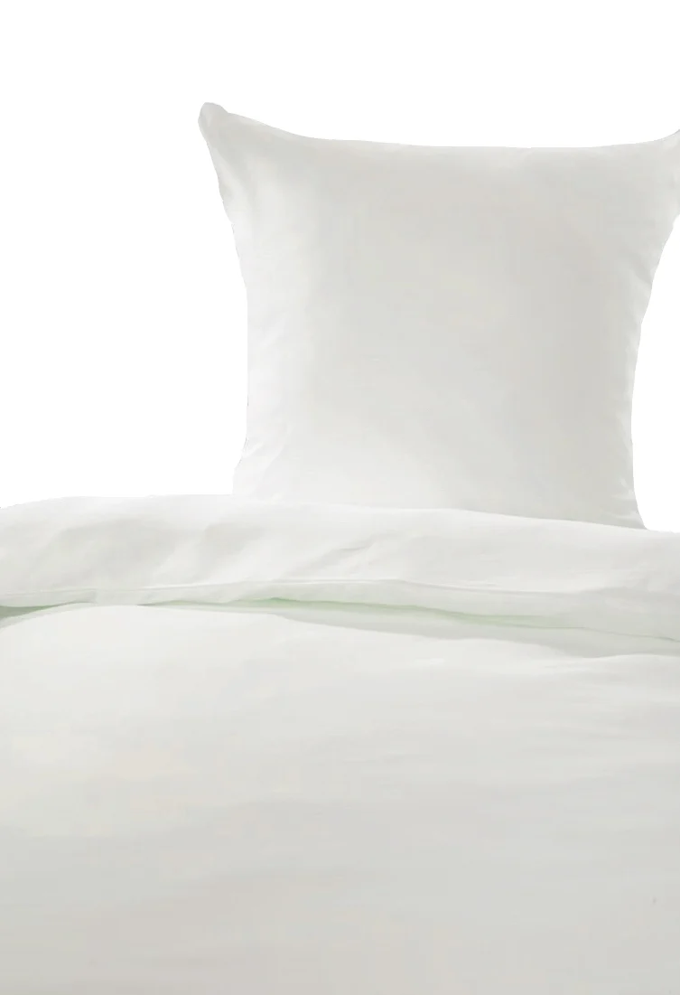 Sonderangebot!! Hotelbettwäsche Linon weiß 135x200 / 80x80 cm Bettwäsche mit HV