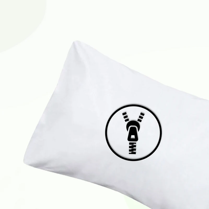 Bettwäsche / Hotelbettwäsche Linon weiß Serie Moon mit Reißverschluss