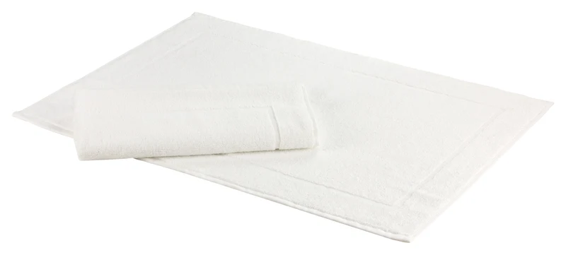 2er Pack Badvorleger Duschvorleger 50x90 weiß 630g/m² Sunny 20439 Floringo