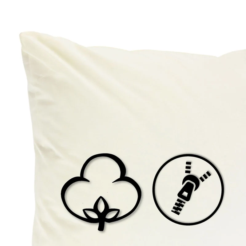 2er Pack MOON-Luxury Linon Kissenbezug 100% Baumwolle 40x40 40x60 40x80 50x50 60x60 80x80