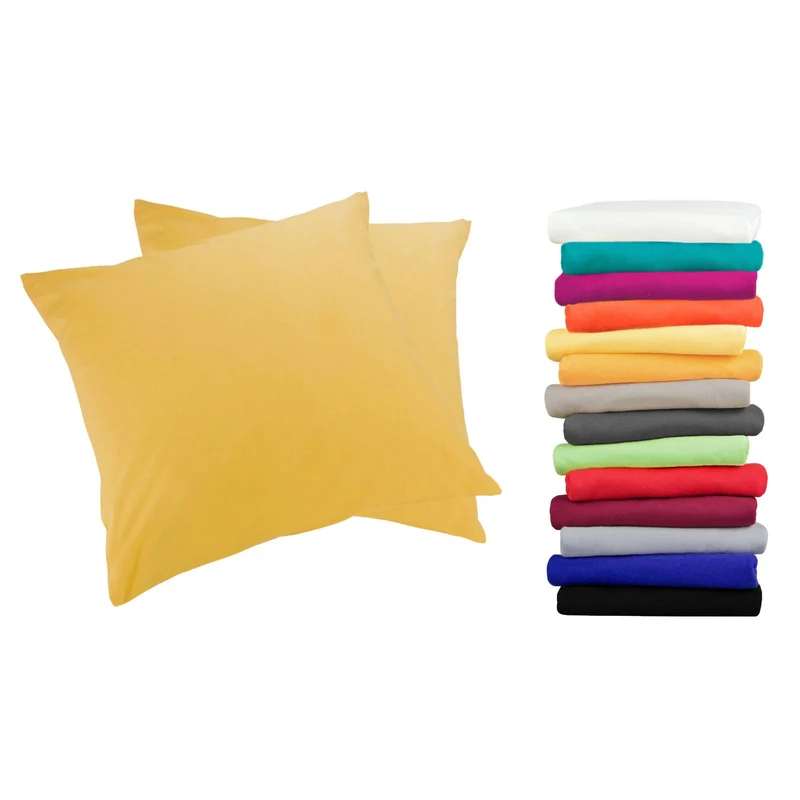 2er Pack MOON-Luxury Linon Kissenbezug 100% Baumwolle 40x40 40x60 40x80 50x50 60x60 80x80