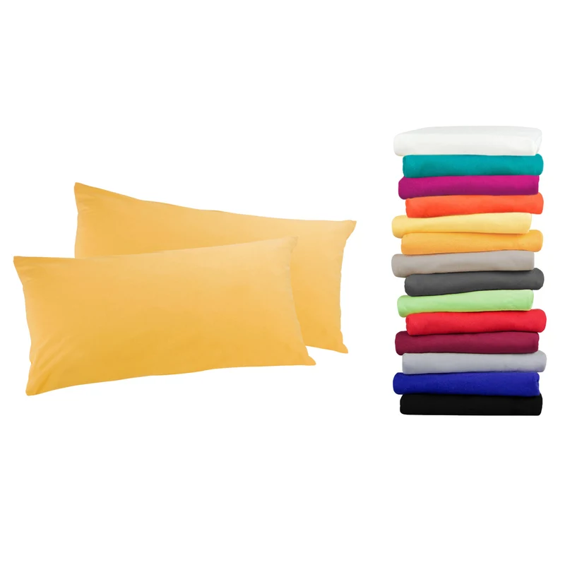 2er Pack MOON-Luxury Linon Kissenbezug 100% Baumwolle 40x40 40x60 40x80 50x50 60x60 80x80