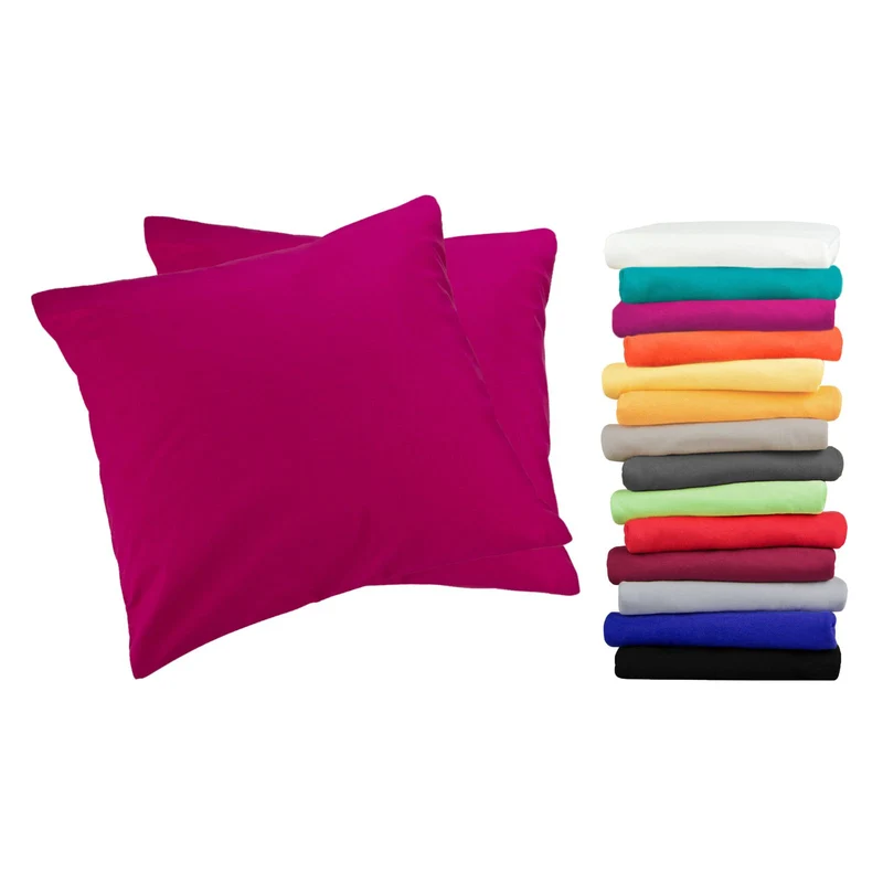 2er Pack MOON-Luxury Linon Kissenbezug 100% Baumwolle 40x40 40x60 40x80 50x50 60x60 80x80