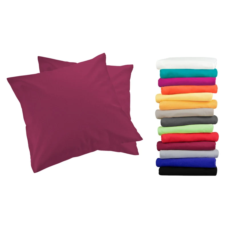 2er Pack MOON-Luxury Linon Kissenbezug 100% Baumwolle 40x40 40x60 40x80 50x50 60x60 80x80