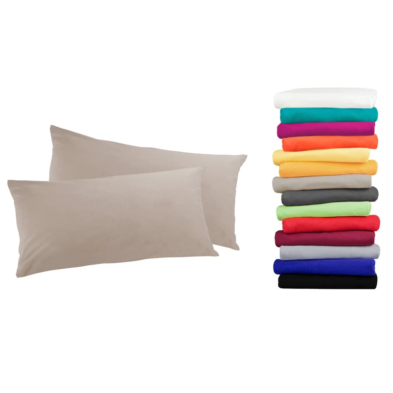 2er Pack MOON-Luxury Linon Kissenbezug 100% Baumwolle 40x40 40x60 40x80 50x50 60x60 80x80