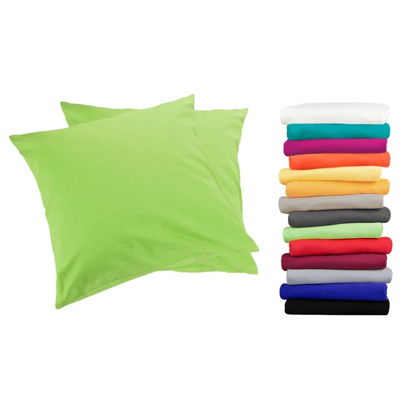2er Pack MOON-Luxury Linon Kissenbezug 100% Baumwolle 40x40 40x60 40x80 50x50 60x60 80x80