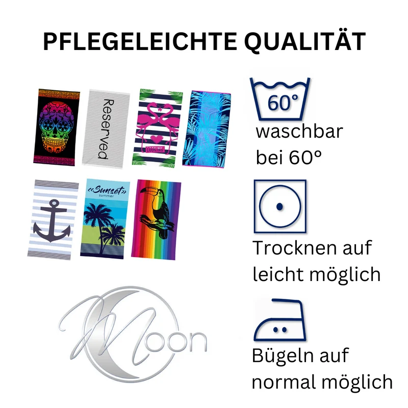 Premiumshop321 Velours Strandhandtuch bunt Strandtuch 90x165 cm Strandlaken