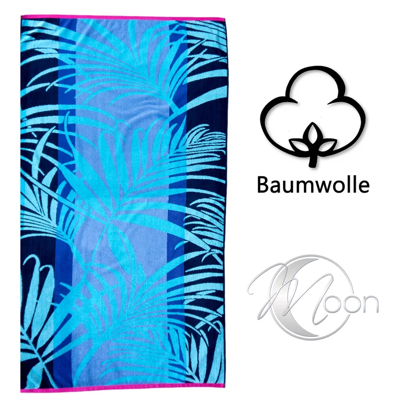 Premiumshop321 Velours Strandhandtuch bunt Strandtuch 90x165 cm Strandlaken